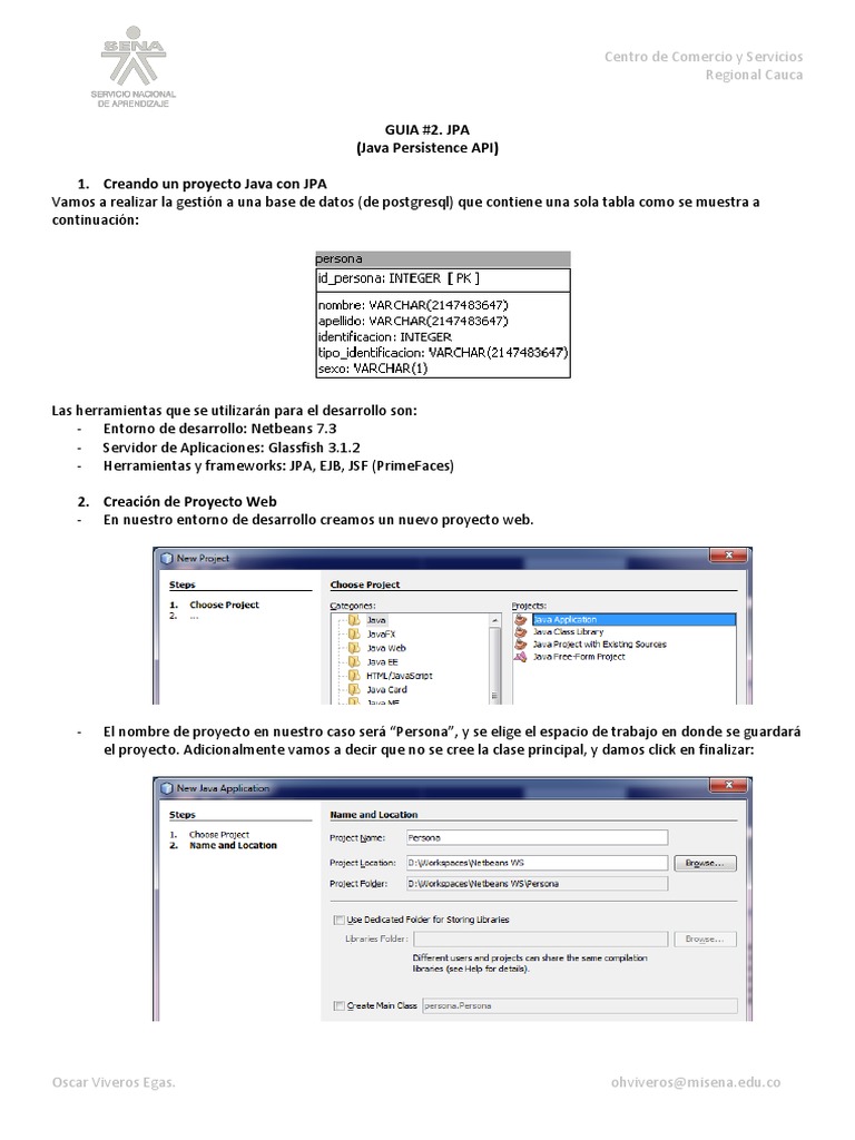 Guia 2. Jpa PDF | PDF | Java (lenguaje de programación) | Bases de datos