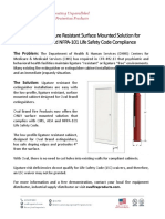 Ligature Resistant Surface Mounted Fire Extinguisher Cabinet Complies with CMS, ADA & NFPA-101