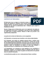 CONTRATO DE FIDEICOMISO