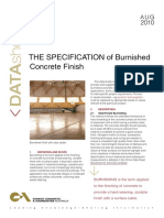 Burnished Specification Sheet PDF