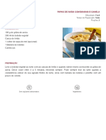 Receita Papas de Aveia Com Banana e Canela PDF