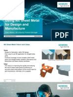 Using NX Sheet Metal For Design and Manufacture: Dave Walker, NX Industry Product Manager