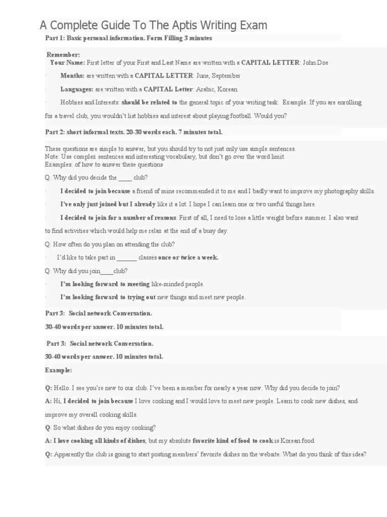 A complete guide to the aptis writing exam pdf letter case