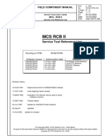 Service Tool Reference List: Field Component Manual