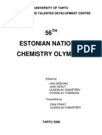 56 Estonian National Chemistry Olympiad: University of Tartu The Gifted and Talented Development Centre