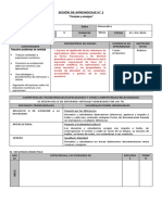 SESIÓN DE APRENDIZAJE - 4to Grado 2019