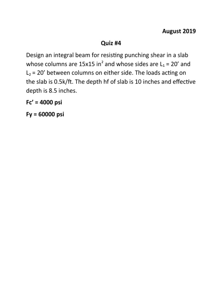 Structural Engineering Quiz | PDF