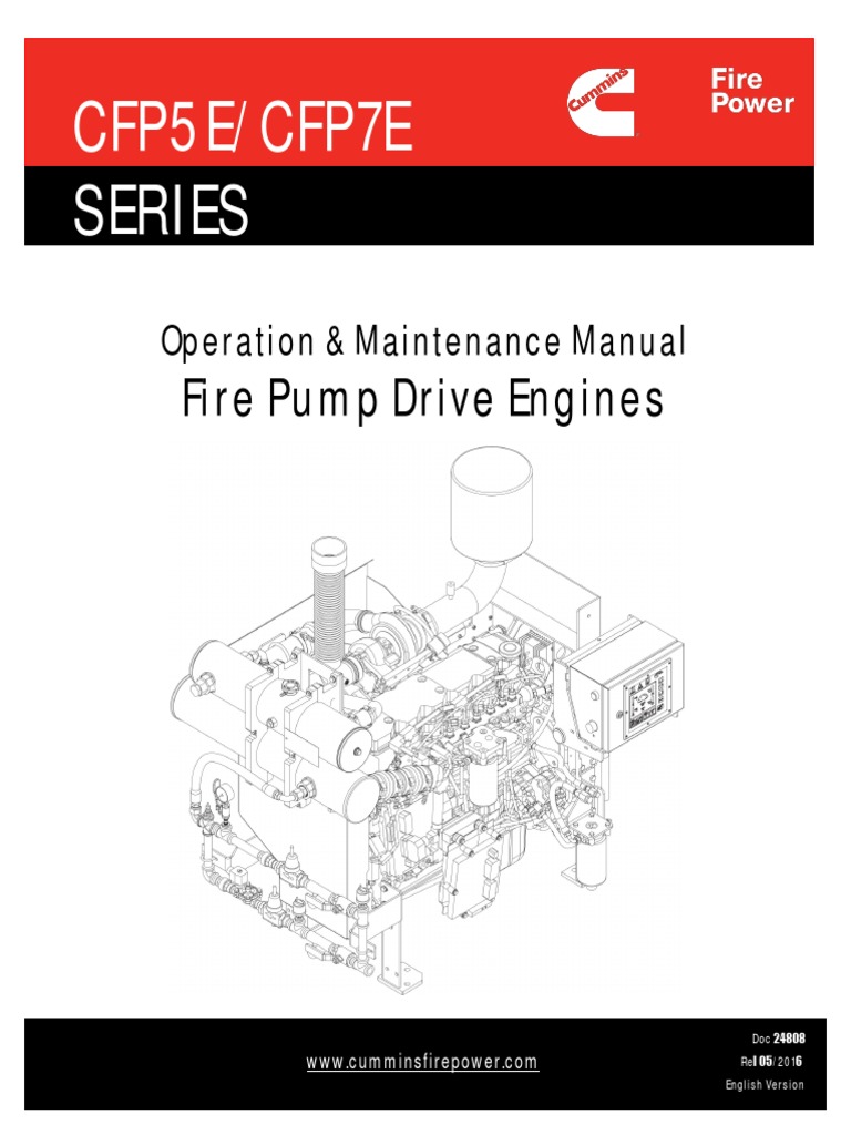 Cfp5E/Cfp7E Series: Fire Pump Drive Engines | PDF | Turbocharger | Valve