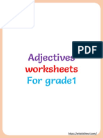 Grade 1 Adjectives Worksheets
