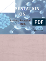 Presentation On Sodium, Potassium and Iron