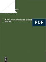 Platon, Bd.3, Die Platonischen Schriften Von Paul Friedländer