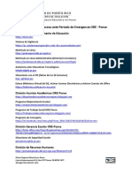 Enlaces para Rápido Acceso Ante Periodo de Emergencia ORE - Ponce PDF
