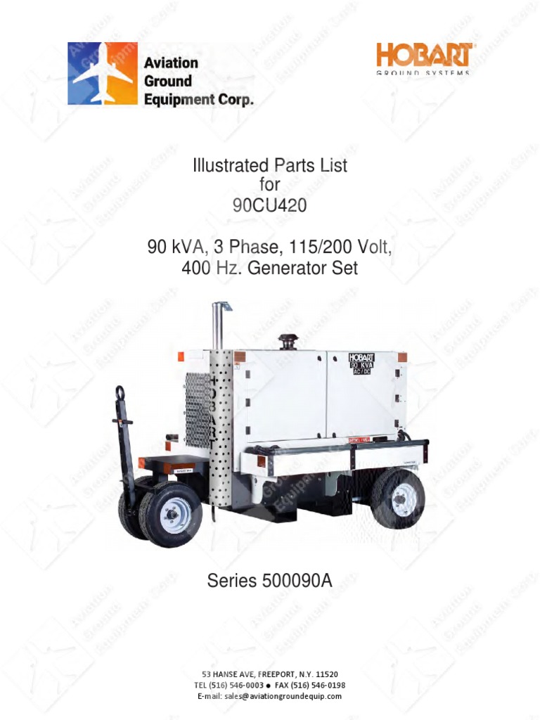 90 Hobart 90CU420 Manual | PDF | Power Supply | Alternating Current