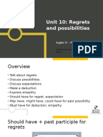 INGLÉS 4 Unit 10 Regrets and Possibilities