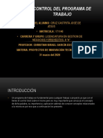 Control Del Programa de Trabajo PDF