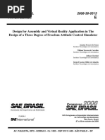 Design for Assembly and Virtual Reality Application in The Design of a Three Degree of Freedom Attitude Control Simulator 