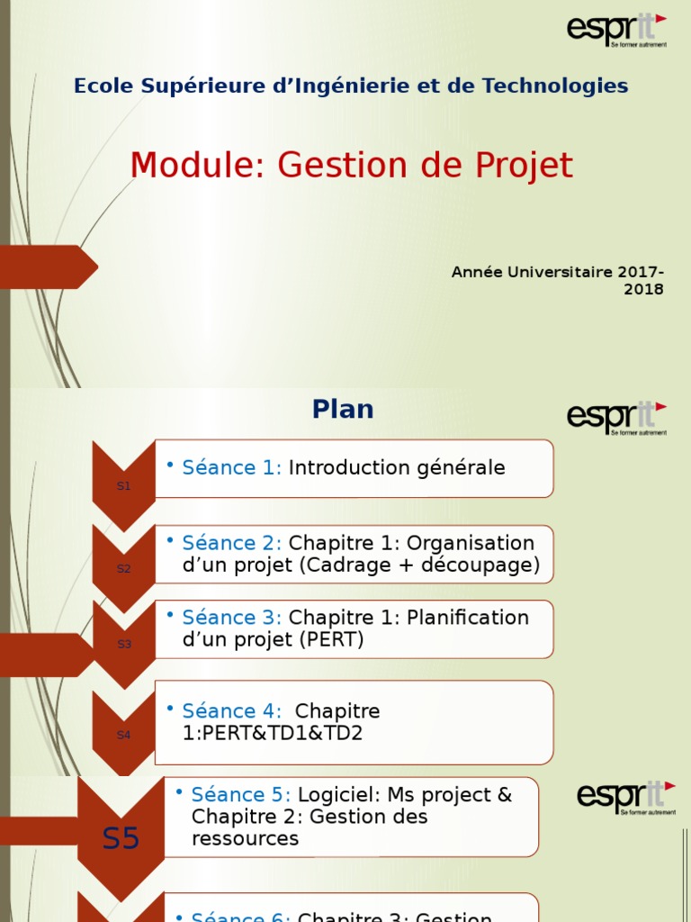 Gestion de Projet : Cadrage et Planification | PDF | Planification ...
