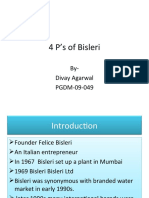 4 P's of Bisleri: By-Divay Agarwal PGDM-09-049