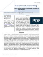 Role of Bioinformatics in Various Aspects of Biological Research: A Mini Review 