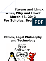 Free Software and Linux What, Why and How? March 13, 2013 Per Scholas, Bronx, NY