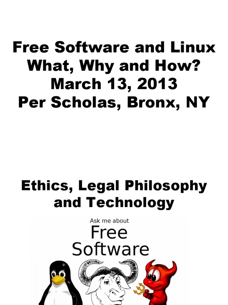 Understanding Free Software and Linux | PDF | Linux | Free Software