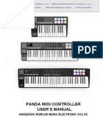 Panda Midi Controller User'S Manual Panda Midi Controller User'S Manual Panda Midi Controller