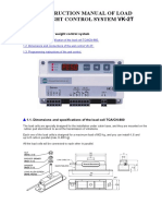 Instruction Manual of Load Weight Control System Vk-2T
