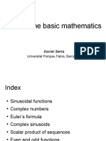1T4: Some Basic Mathematics: Xavier Serra
