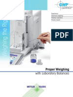With Laboratory Balances: Proper Weighing