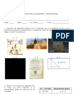 Examen Primer Parcial Geometría y Trigonometría