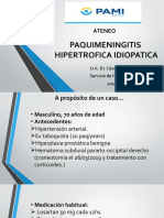 Paquimeningitis hipertrófica idiopática: caso clínico