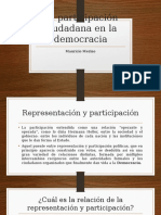 La Participación Ciudadana en La Democracia