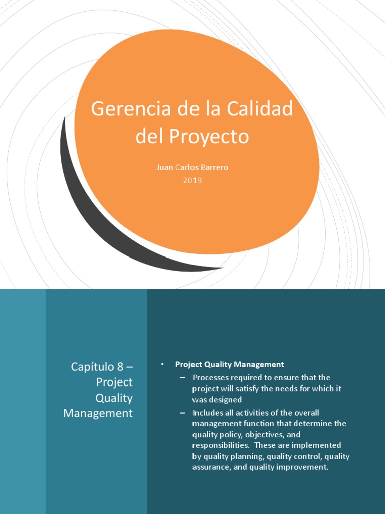 Gerencia de La Calidad Del Proyecto | PDF | Quality Management | Leadership