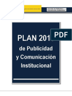Plan Publicidad Institucional 2019