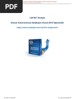 1z0-931 Dumps Oracle Autonomous Database Cloud 2019 Specialist