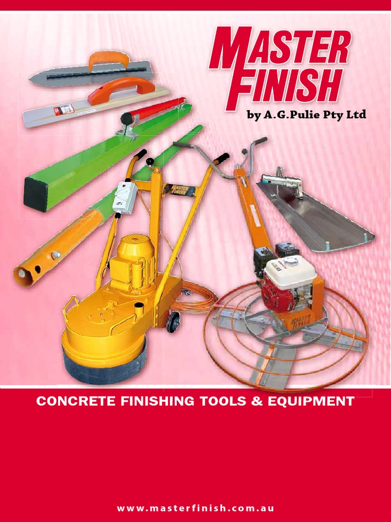 Concrete Floor Finishing Tools & Equipment A Comprehensive Guide to