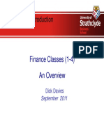 Finance 1 Overview 2011 2