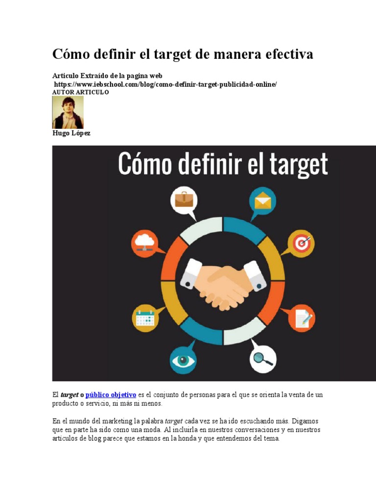Cómo Definir El Target De Manera Efectiva Descargar Gratis Pdf