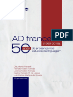 AD Francesa 1969 2019 50 Anos de Presença Nos Estudos Da Linguagem Letraria