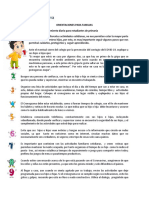 Orientaciones para familias