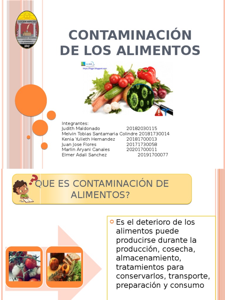 Prevención de Contaminación Alimentaria | PDF | Alimentos | Contaminación