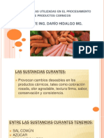 Materias Primas Utilizadas en El Procesamiento de Productos Cárnicos PDF