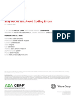 Ce Certificate - Stay-Out-Of-Jail-Avoid-Coding-Errors - Adacerp