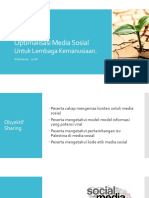 Optimalisasi Medsos Untuk Lembaga Kemanusiaan 2018