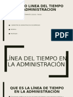 Trabajo Linea Del Tiempo en Administracion