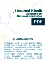 Uji Asumsi Klasik - Autokorelasi Dan Heteroskedastisitas