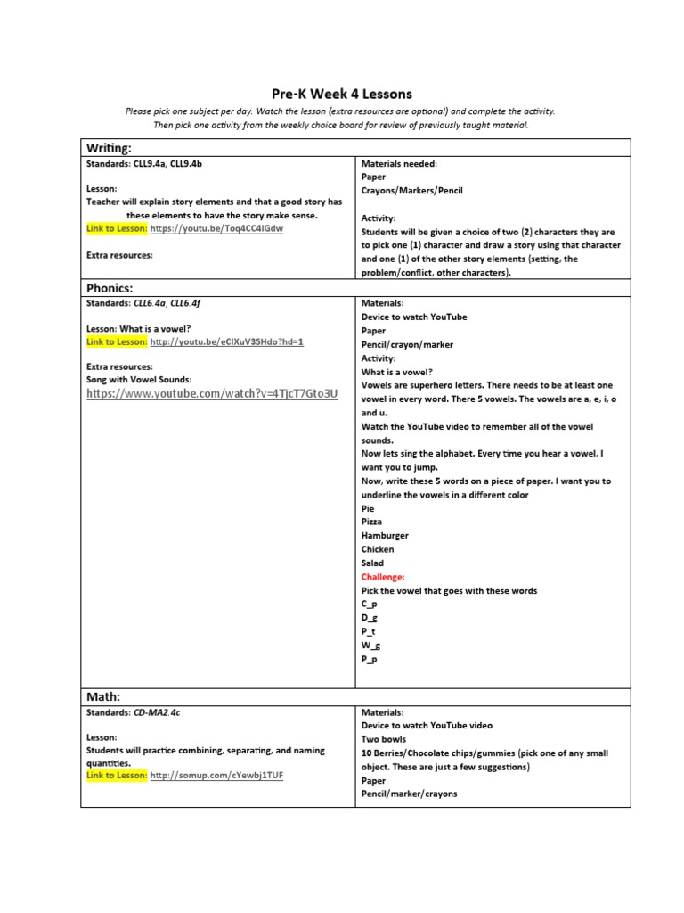 Heggerty Week 9 Lesson Plans | PDF | Phonics