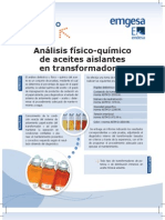 Análisis FisicoQuimico de Aceites Aislantes en Trasnformadores