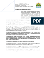 Decreto - Feira Grande - Prorrogação de Medidas Relativas Ao Covid 19 - 31.03.2020