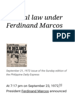 Ferdinand Marcos' 14-Year Martial Law Rule in the Philippines